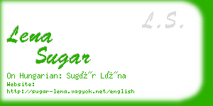 lena sugar business card